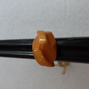Butterscotch Bakelite Ring Size 6.5